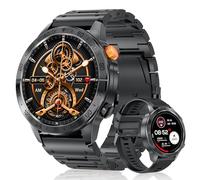 SLOKSFil Reloj Inteligente Hombre ET/HRV/SIRI 1,43" AMOLED con Llamada/24H Pulsómetro SPO2/50+ Modos Deportivos/IP68Impermeable/Monitor de Sueño/Relojes de Fitness/para Android iOS