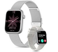 SLOKSFil Reloj Inteligente Mujer, 1.85" Smartwatch con Smart Esfera IA, Pulsómetro 24/7, SpO2, IA Q&A, Sueño Rastreador,110+ Deportes, Rastreador Fitness con Podómetro para iOS Android(Plata Estelar)
