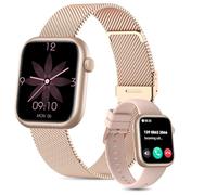 SLOKSFil Reloj Inteligente Mujer, 1.85" Smartwatch con Smart Esfera IA, Pulsómetro 24/7, SpO2, IA Q&A, Sueño Rastreador,110+ Deportes, Rastreador Fitness con Podómetro para iOS Android (Oro Rosa)