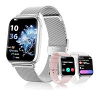 SLOKSFil Reloj Inteligente Mujer con Llamadas, 1,83” HD Smartwatch Mujer, con Frecuencia Cardíaca, SpO2, Presión Arterial, Sueño, IP68, 120+Deportes Fitness, para iOS Android (Plata)