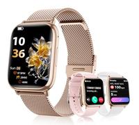 SLOKSFil Reloj Inteligente Mujer con Llamadas, 1,83” HD Smartwatch Mujer, con Frecuencia Cardíaca, SpO2, Presión Arterial, Sueño, IP68, 120+Deportes Fitness, para iOS Android (Oro Rosa)