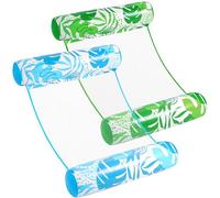 Sloosh 2 Paquetes de hamacas flotadores de Piscina para Adultos, flotadores inflables Multiusos 4 en 1 para Piscina, flotadores de PVC para Agua