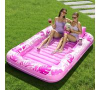 Sloosh Chaise Longue gonflable pour bronzage XL, 85" x 57"/2,1 * 1,4 m Baignoire de bronzage Extra Large pour adultes, Lit gonflable, flotteur de Salon en Radeau