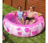 SLOOSH Piscina hinchable, 5,5 pies × 20 pulgadas (167,6 × 50,8 cm), piscina desmontable para la familia, hinchable con respaldo cómodo, ideal para fiestas acuáticas de verano en el jardín, en el