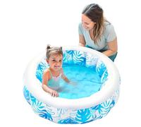 SLOOSH Piscina Inflable Redondo para niños, 81 x 81 x 22 cm, Ideal para niños pequeños y bebés, con Pelotas, Juegos acuáticos portátiles para Interior y Exterior (Azul)