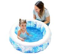 SLOOSH Piscina Inflable Redondo para niños, 81 x 81 x 22 cm, Ideal para niños pequeños y bebés, con Pelotas, Juegos acuáticos portátiles para Interior y Exterior (Azul)