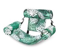 Sloosh Sillas flotantes de piscina para adultos, sala inflable para piscina, hamaca flotante con patrón de plantas, sillas de agua inflables, fideos, balsas para fiesta, verano, agua, playa,