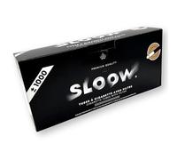 SLOOW - Caja de 1000 tubos para cigarrillos, conservación de sabores, filtración y tiro óptimos, fabricación europea, calidad premium, compatible con todas las máquinas de tuber, 41682017