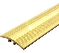 Slope Threshold Bar for Same Height/Uneven Floor, Curved Transition Strip Brass, Metal Gap Covering Joining Strips Wood to Tile/Carpet(W4cm(1.57"))