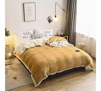 SLOPSS Bedding 4 Piece Bed Sheet Set Thickening Warm Duvet Solid Color Flannel/Velvet Winter Double Twin Full Queen King Size Quilt Cover- LAN_150x200cm (Tuo Se 200x230cm 1pcs)