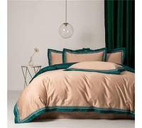 SLOPSS Duvet Bed Linens Nordic 1000TC Egyptian Cotton Bedding Sets Quilt Cover Comforter (Color : King (A Queen Size 4pcs)
