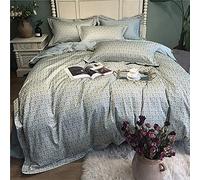 SLOPSS Duvet Bedding Set Thread Count Egyptian Cotton Double Queen pcs Quilt Cover Flat Sheet cm+2 Pillowcases (Size : King) (Full)