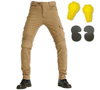 SLOPSS Mens Motorcycle Pants,Motorbike Trousers Biker Jeans Protections Touring Hiking Trouser Cargo Pants with Padded Armour and Multi-Pockets