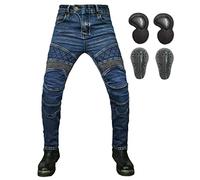 SLOPSS Mens Motorcycle Pants,Motorbike Trousers Heavy Duty Biker Protections Camo Trouser Kevlar Lined Cargo Pants with Multi-Pockets and 4 Padded Armour