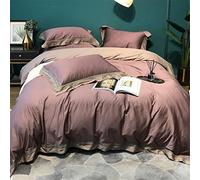 SLOPSS Soft Four-Piece Style Wide-Sided Quilt Cover Bed Pure Cotton Bedding Size (Color 5 1.5m)