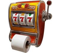 Slot Machine Toilet Roll Holder,Fun Slot Machine Wall Mounted Toilet Paper Dispenser,Unique Entertaining Bathroom Accessory Decorative-Turn Your Bathroom into a Fun-Filled Arcade