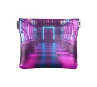 Slot Machines - Carteras pequeñas de neón, monedero, monedero para niñas, Máquinas tragamonedas Neon-1, 4.33x3.74In, Máquinas tragamonedas Neon-1