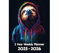 Sloth 2 Year Weekly Planner: 104 Week Sunday to Saturday Calendar | Gift For People Who Love Tropical Rainforest Animals, Wildlife Lovers | Ideal for ... and Busy Individuals | 8.5 x 11 Inches | v1