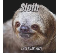 Sloth Calendar 2026: 12 Months Organizer From January to December