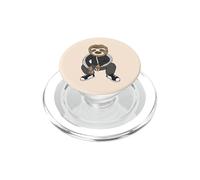 Sloth Doing A Slav Squat In His Tracksuit PopSockets PopGrip para MagSafe