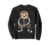 Sloth Doing A Slav Squat In His Tracksuit Sudadera