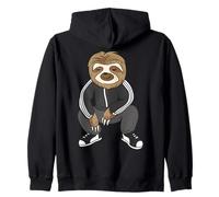 Sloth Doing A Slav Squat In His Tracksuit Sudadera con Capucha