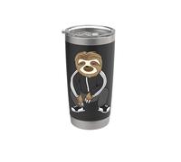 Sloth Doing A Slav Squat In His Tracksuit Vaso térmico de acero inoxidable de doble pared