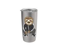 Sloth Doing A Slav Squat In His Tracksuit Vaso térmico de acero inoxidable de doble pared