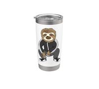 Sloth Doing A Slav Squat In His Tracksuit Vaso térmico de acero inoxidable de doble pared