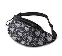 Sloth Hanging The Tree Fanny Pack para Hombres y Mujeres, riñonera Cruzada, riñonera para Viajar, Caminar, Correr, Senderismo, Ciclismo