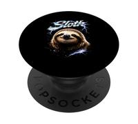 Sloth Heavy Metal 80s Rock Music Metalhead Guitarra eléctrica PopSockets PopGrip Adhesivo