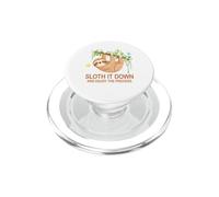 Sloth It Down Enjoy Proceso Lindo Perezoso Positividad Cita PopSockets PopGrip para MagSafe
