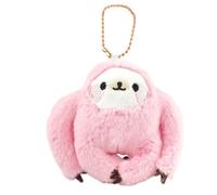 Sloth Keychain Plush - Ultra Soft PP Cotton Filling, Adorable Cartoon Animal Design, Small Stuffed Sloth Keychain, Kawaii Plush Pendant Accessory | Keyring Pendant For Keys Bags Backpacks