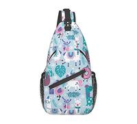 Sloth Llama Sling Bag, Chest Bag Daypack, Crossbody Sling Mochila para Viajes, Deportes, Correr, Senderismo
