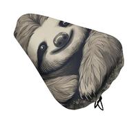 Sloth My Spirit - Funda de cojín para asiento de bicicleta, suave, acolchada, para hombres y mujeres, cómoda, impermeable, con cordón, repuesto para asiento de ejercicio