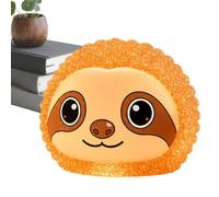 Sloth Night Light - Silicone Color Changing Lamp, Wireless Speaker, White | Bedside Nursery Decor, Touch Control Ambient Lighting, Portable Audio Player, Soft Silicone Material, Relaxing Slee