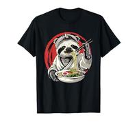 Sloth Ramen Lover Ninja Sloth Ramen Bowl Fideos japoneses Camiseta