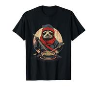 Sloth Ramen Ninja Sloth Ramen Bowl Ramen Fideos Amantes Camiseta