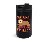 Sloth Way of Life Natural Born Chiller Taza de viaje, vaso de viaje, taza de café aislada, taza portátil