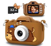 Slothcloud Cámara selfie para niños,Regalos de cumpleaños para niños de 6 a 12 años,Cámaras de vídeo digital HD para niños pequeños,Juguete para adolescentes de 6 7 8 9 11 años con tarjeta SD de 32 GB