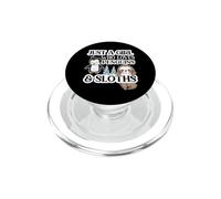 Sloths and Penguin Lovers Girl Who Loves Penguins and Sloths PopSockets PopGrip para MagSafe
