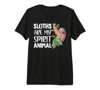 Sloths Are My Spirit Animal Funny Sloth Lovers Camiseta Premium