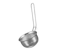 Slotted Skimmer Spoon, cucharón con agujeros | Mango redondeado resistente al calor, Colonia de metal Spoting Spoon | Cuchara de rosca de alambre de cocina con mango | Cuchara de colador de olla c