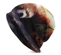 Slouchy Beanie Hat Skull Cap Lindo Panda Rojo Quiero Dormir Baggy Warm Women Long Hip-Hop Stretch