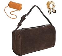 Slouchy Suede Hobo Bags, Women Versatile Retro Leather Handbag, Fashion Elegance Shoulder Bag for Fall and Winter