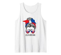 Slovakian Girl Slovakian Heritage Slovakia Flag Camiseta sin Mangas
