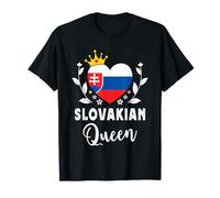 Slovakian Queen Slovakia Flag Proud Slovakian Woman Camiseta