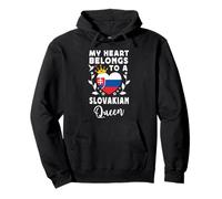 Slovakian Queen Slovakian Wife Girlfriend Slovakia Flag Sudadera con Capucha