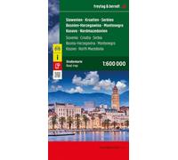 Slovenia, Croazia, Serbia 1:600.000: Westlicher Balkan, mit Infos: AK 7001 (Auto karte)