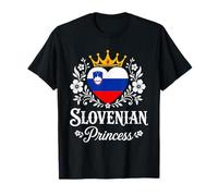 Slovenian Princess Slovenia Flag Proud Slovenian Girl Camiseta